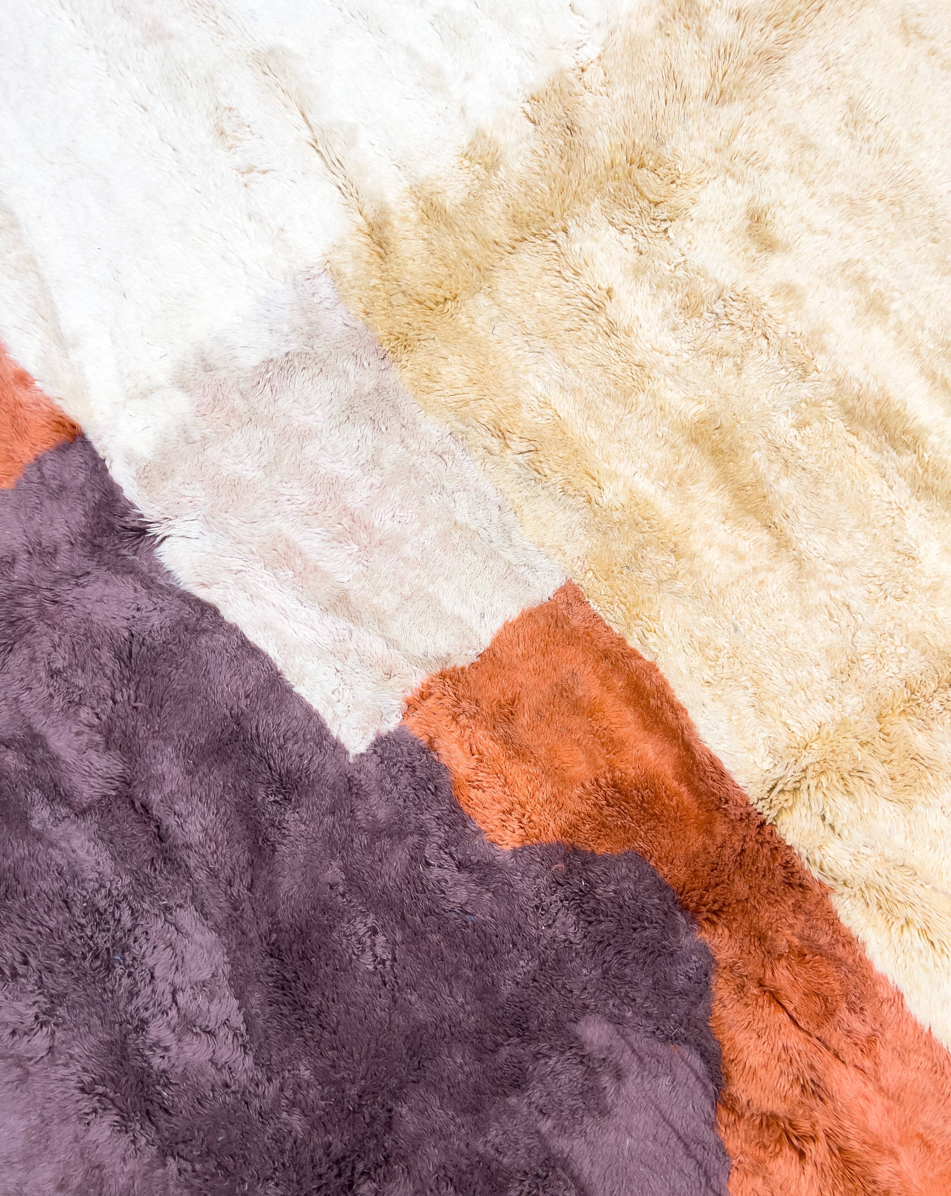 Colorful Moroccan Berber rug, M'rirt, 2.55x2.16m