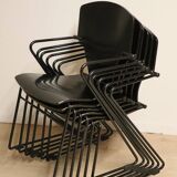Series of 6 minimalist chairs model "EGOA 300" by Josep Mora