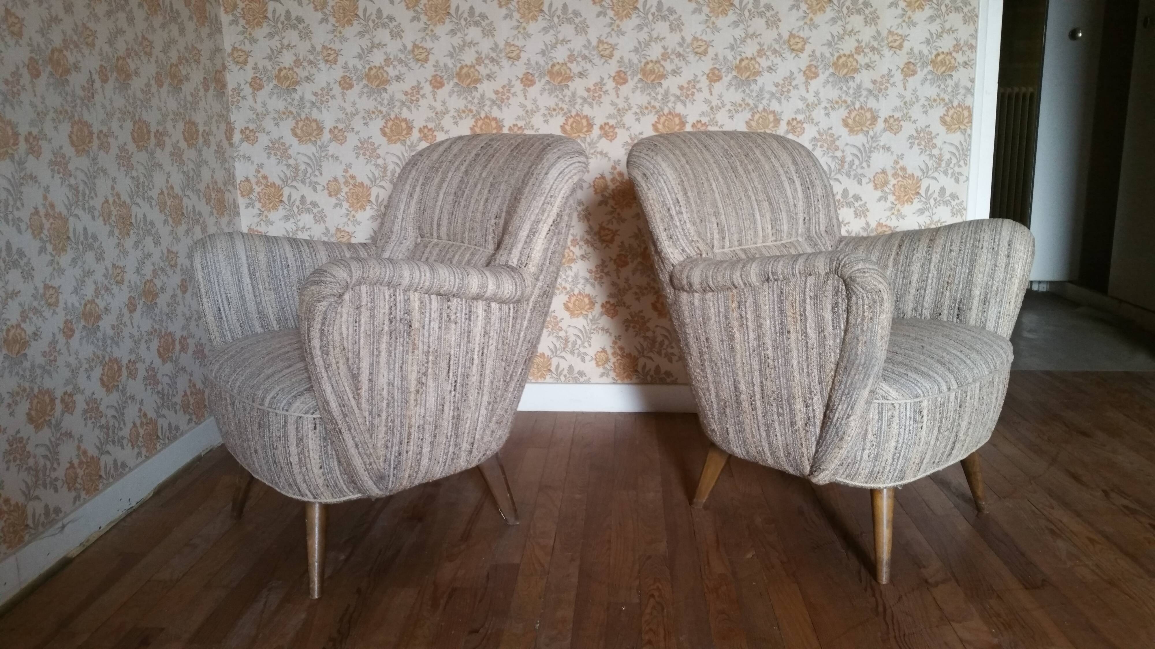 50's organic armchair