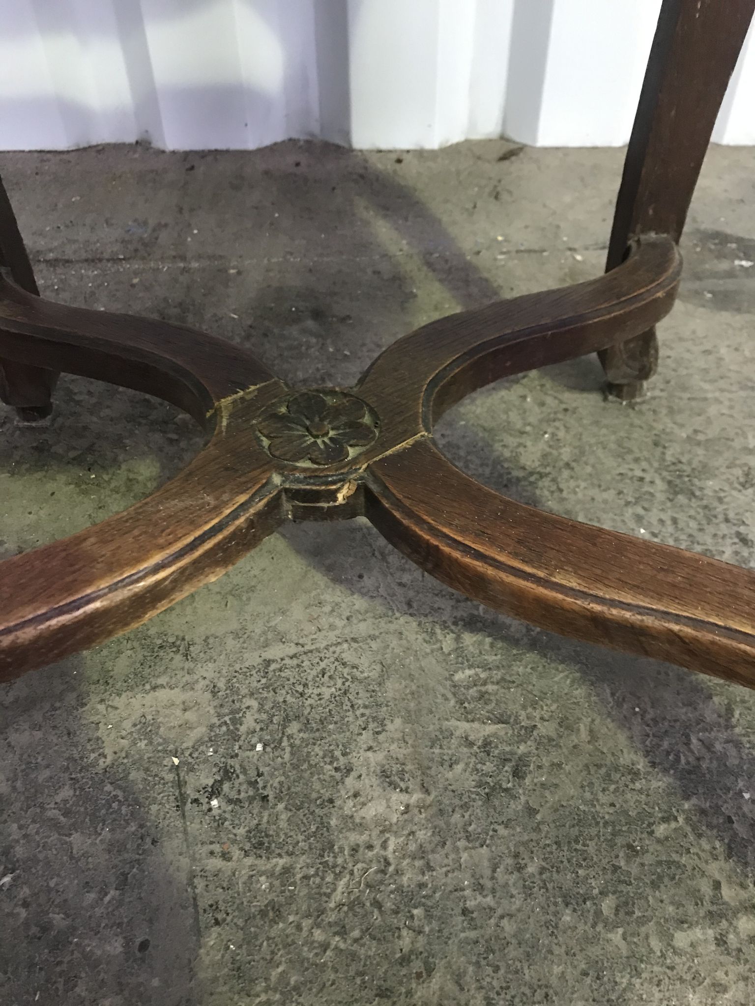 Suite of 6 Louis XV chairs in oak, 19th century
