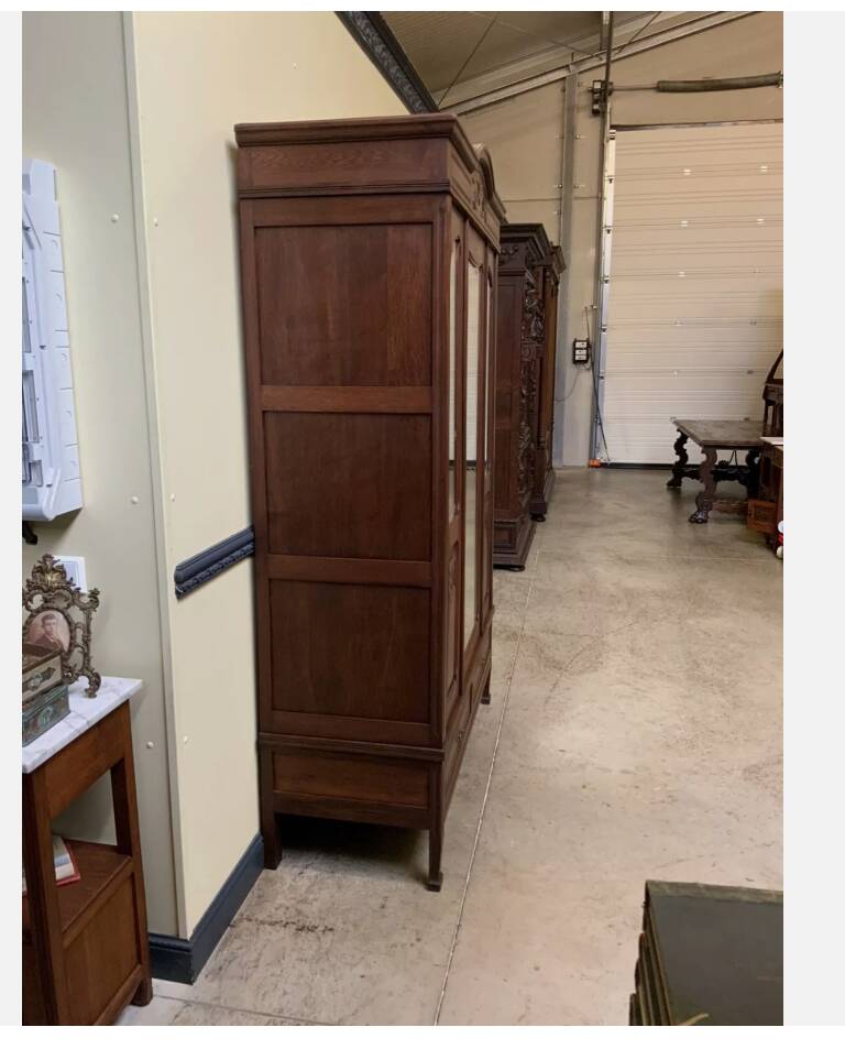 Antique Art Nouveau wardrobe