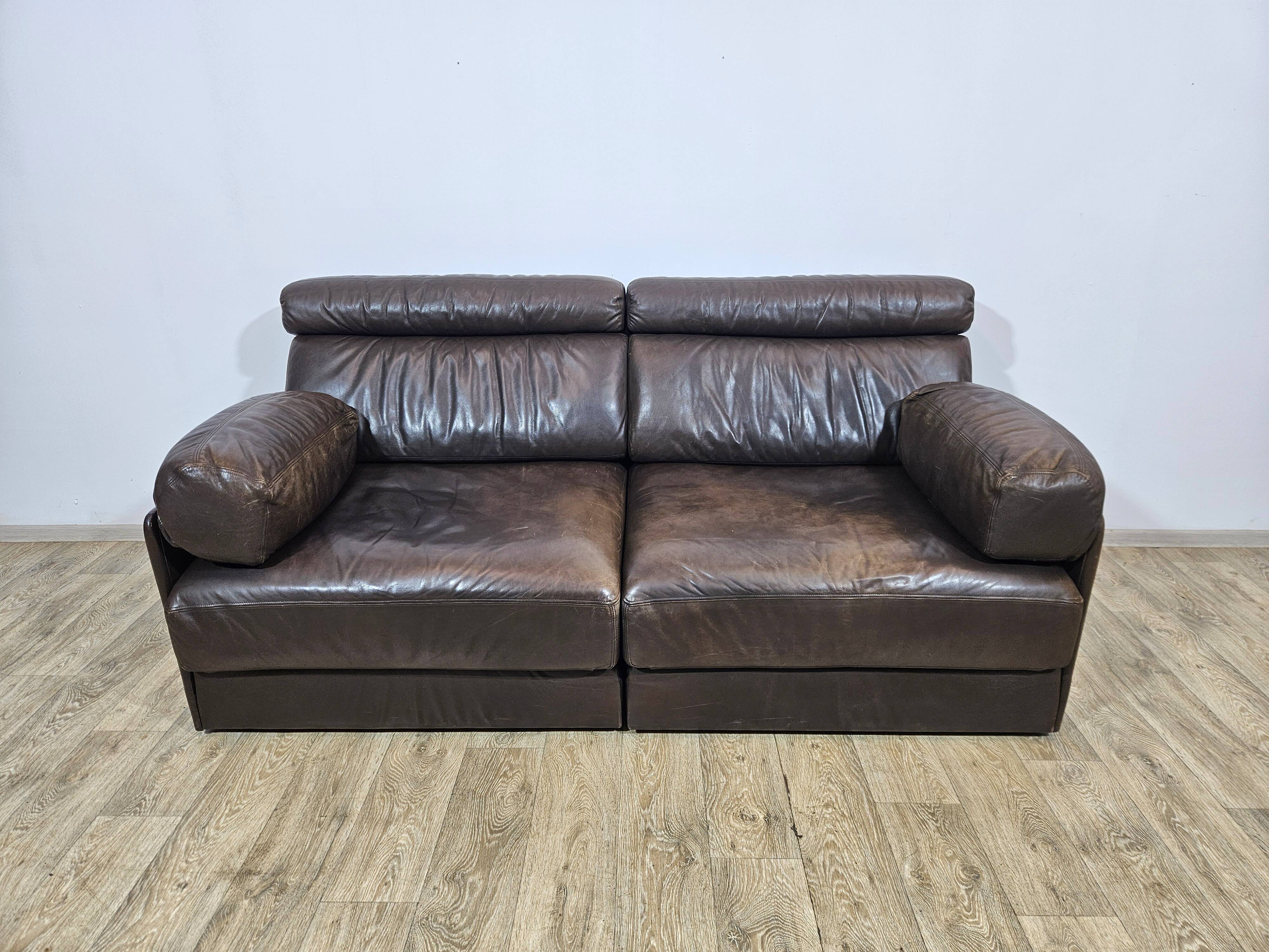 De Sede DS76 sofa, Switzerland, 1970s.
