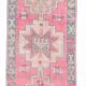 3x10 Pink Vintage Runner Rug, 99x324Cm