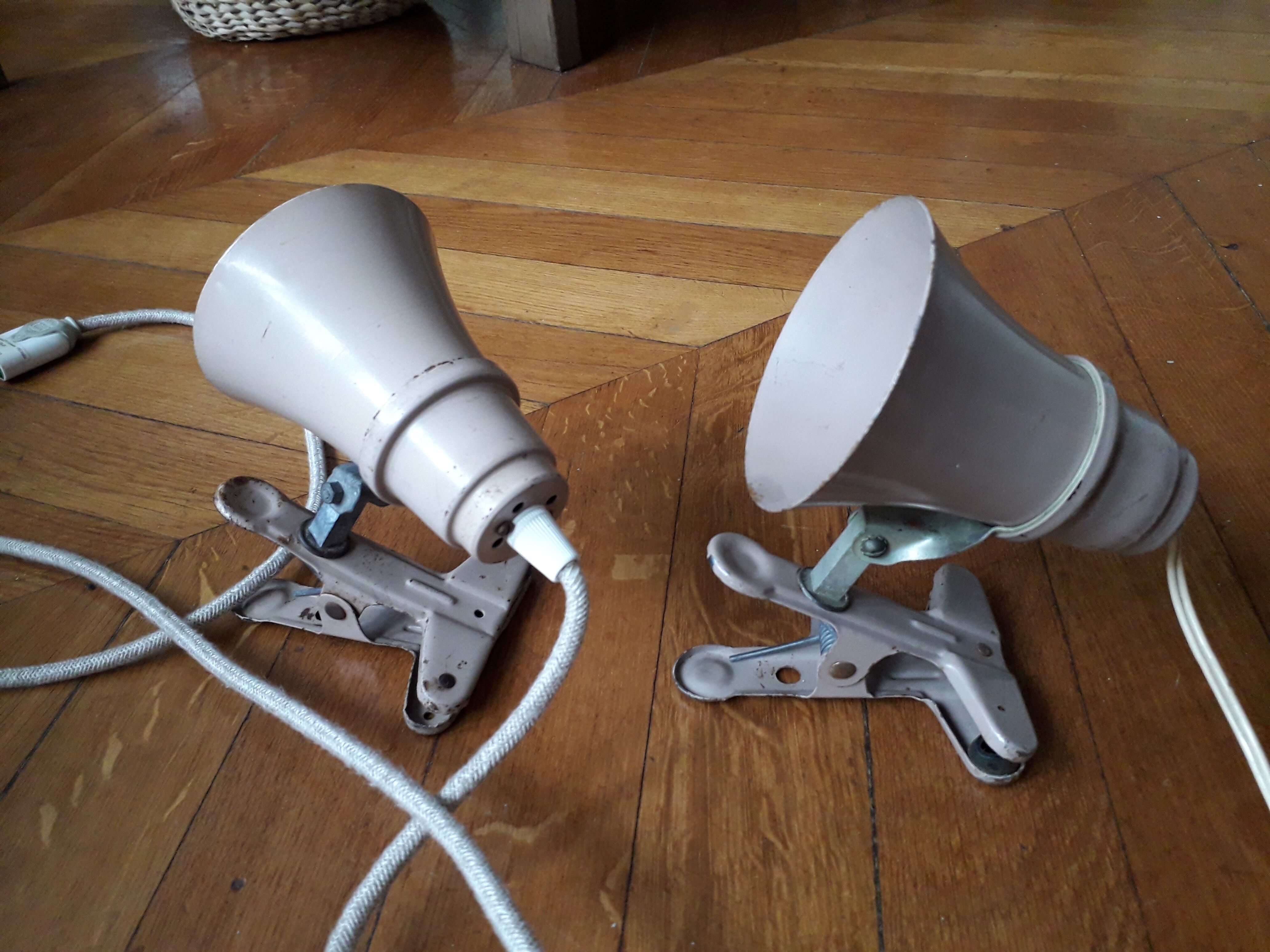 Pair of Mazda lamps