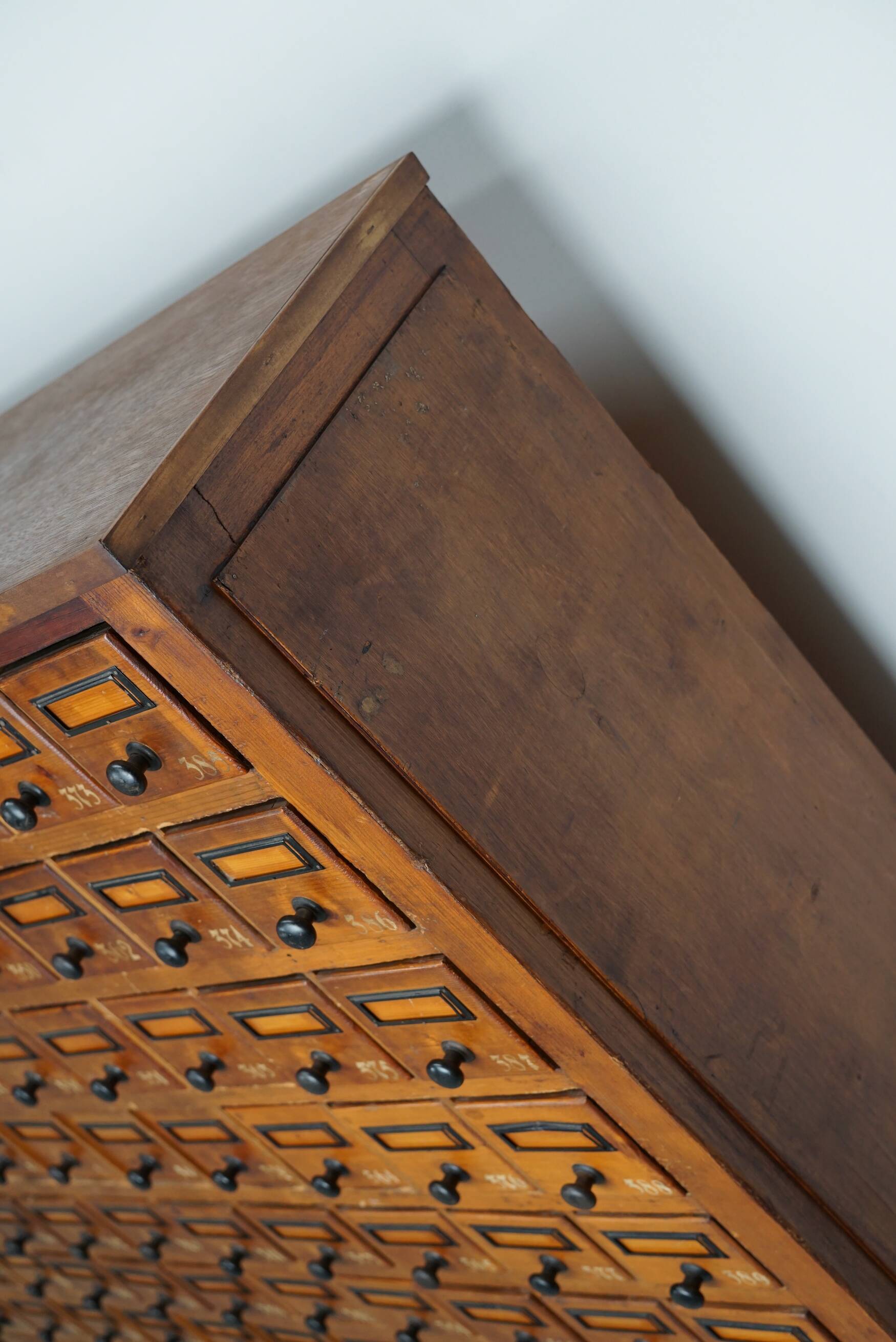 Dutch Industrial Pine Apothecary / Workshop Cabinet, circa 1930s