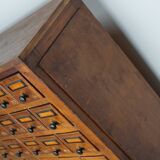 Dutch Industrial Pine Apothecary / Workshop Cabinet, circa 1930s