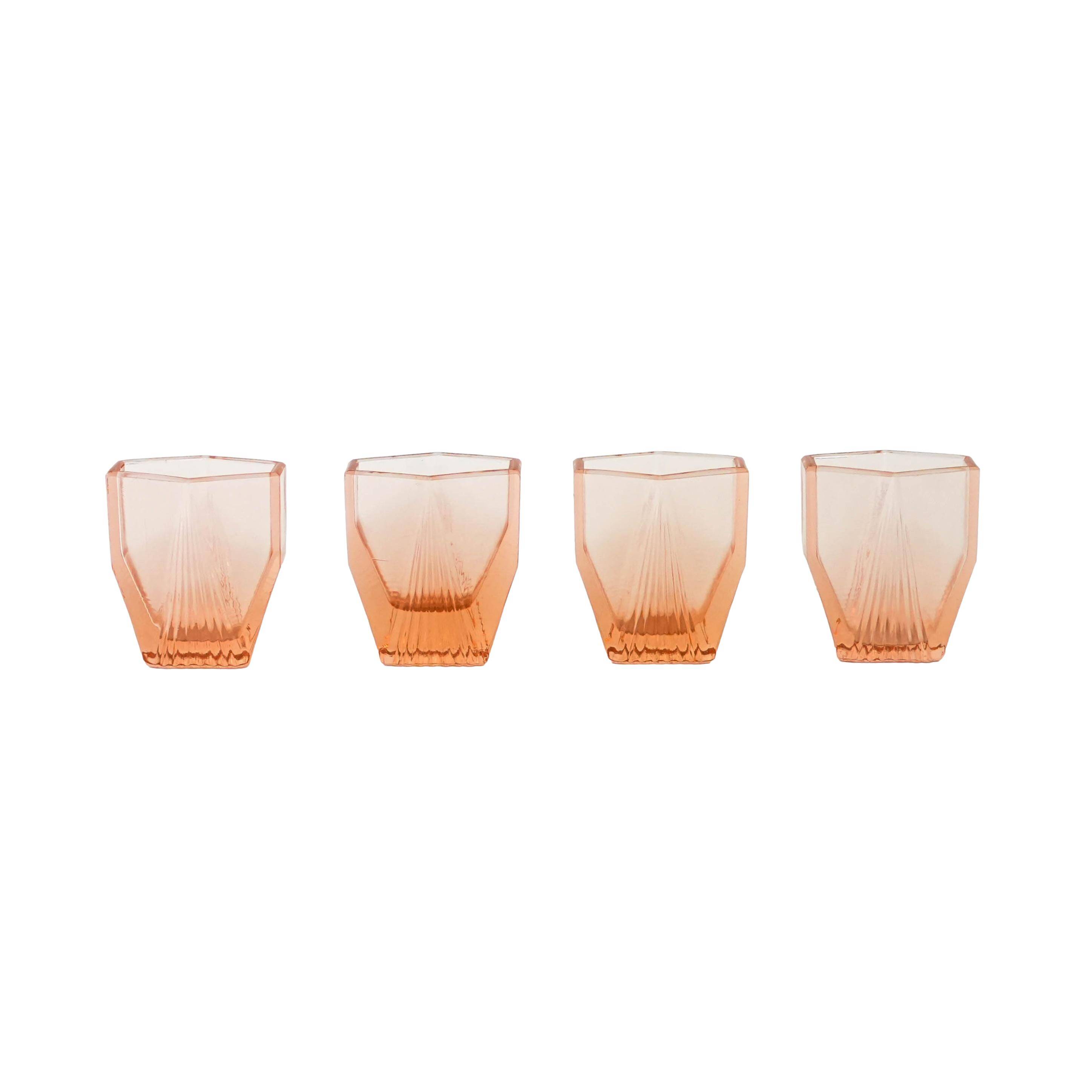 Set of shot glasses, art deco, 1930s, production: Italy