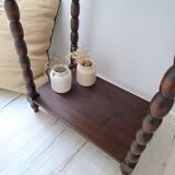 Side table with spool legs