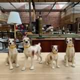Series of dogs faience by desvres