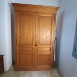 Old storage cabinet in fir, early twentieth century