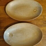 Set of 2 Village CNP Stoneware Dishes