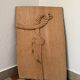Sculpture bas relief noeud bois