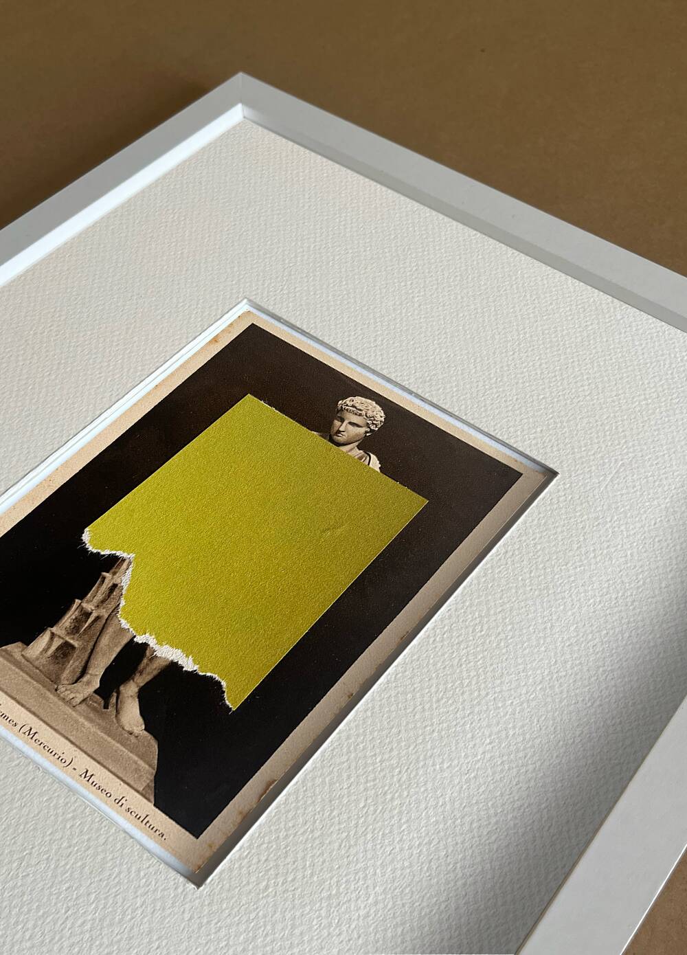 Mercurio - Collage on postcard