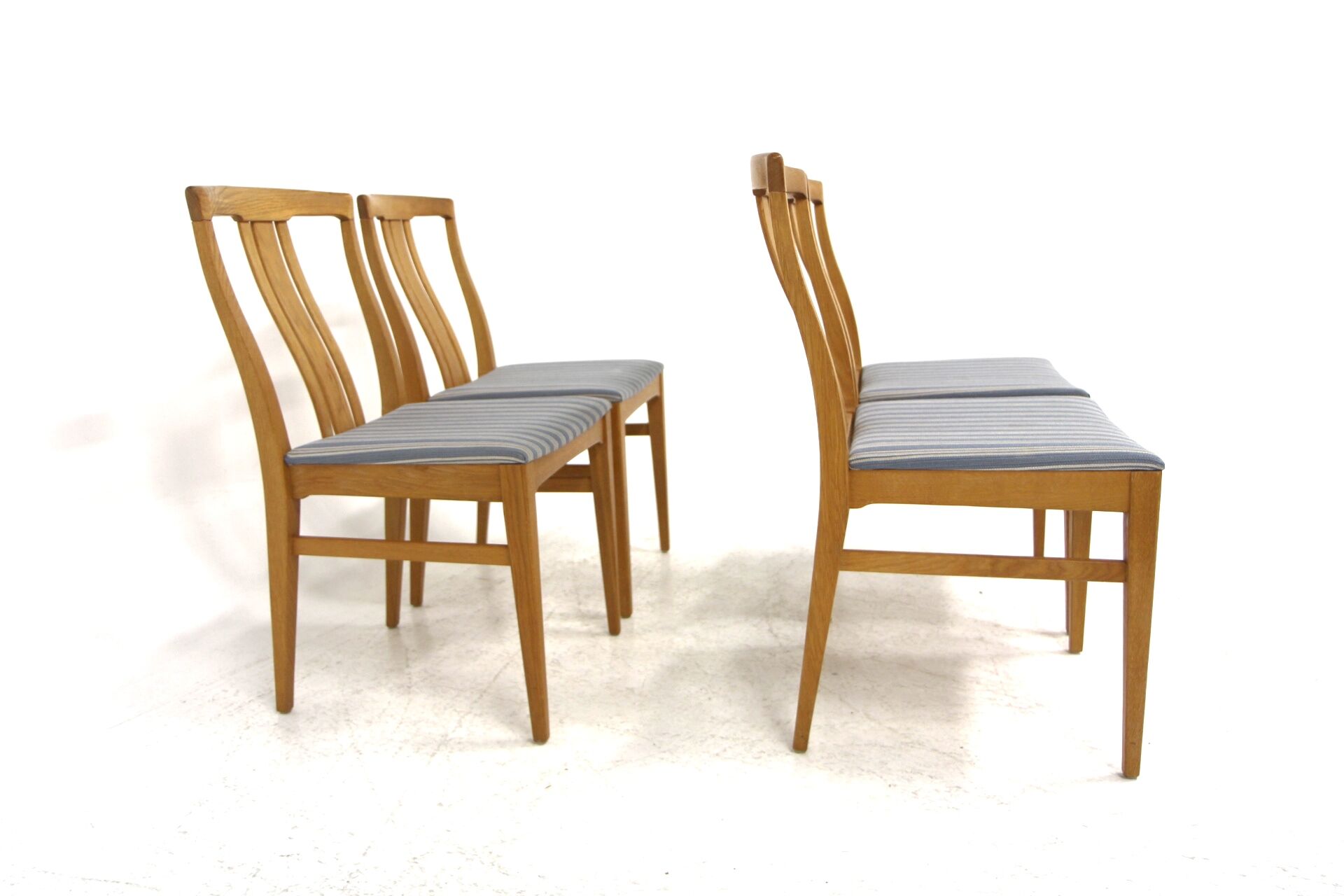 Set of 4 Scandinavian oak chairs, Sweden, 1960