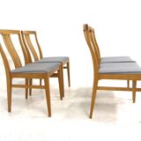 Set of 4 Scandinavian oak chairs, Sweden, 1960