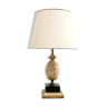 Lampe œuf d'autruche en travertin vintage