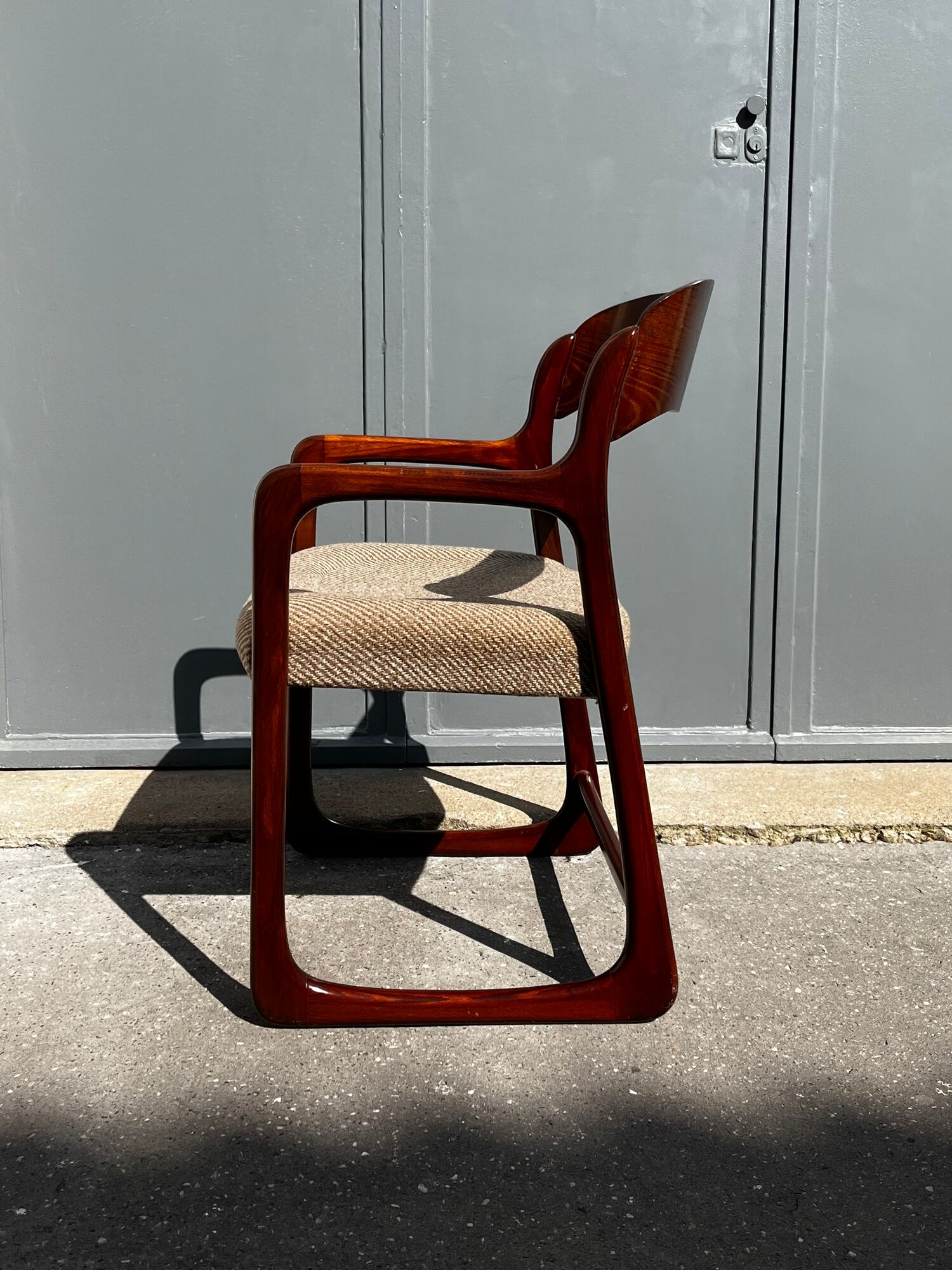 4 fauteuils vintage "Traîneau" de Baumann - années 1960