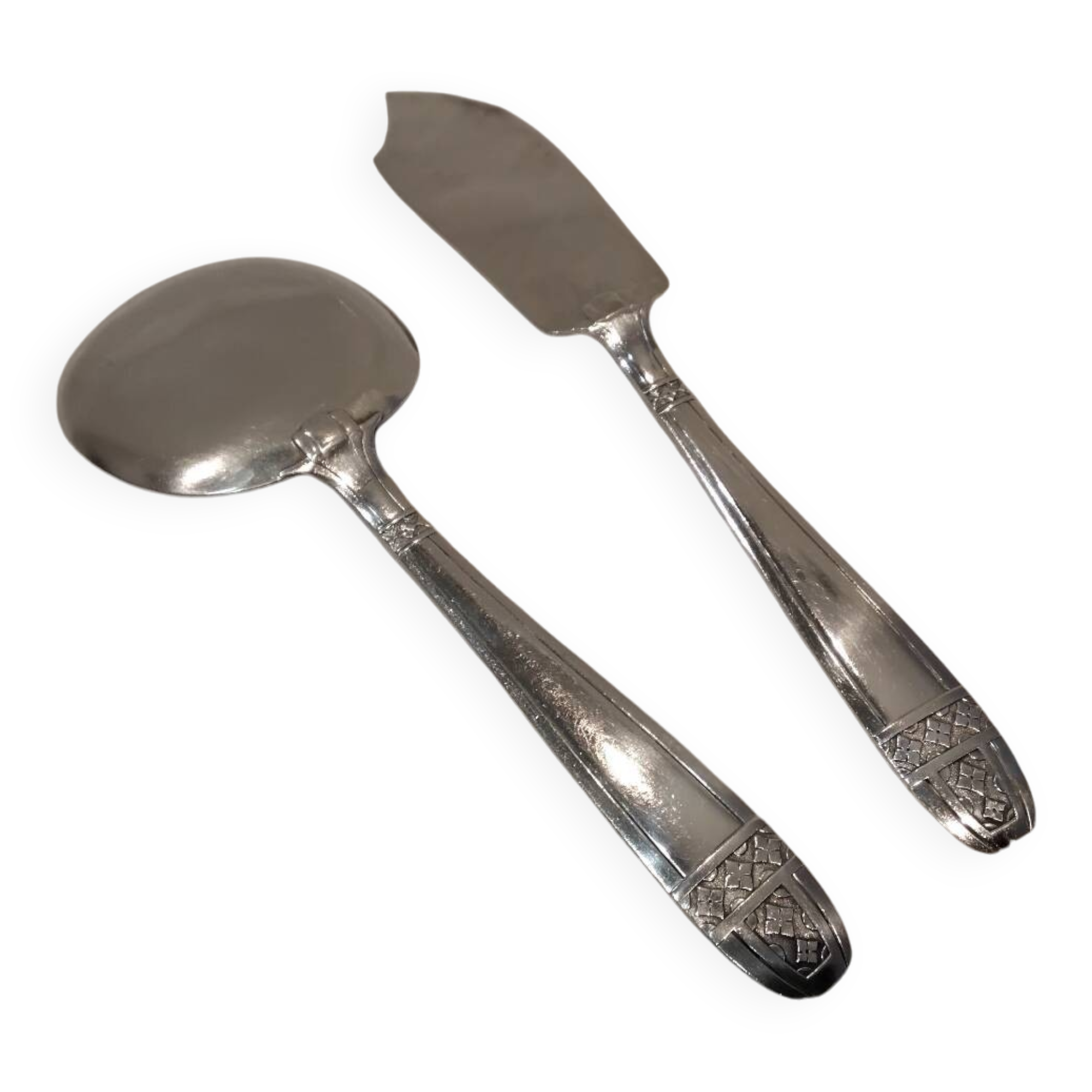 Dixi Grand Prix 2-piece silver-plated ice cream serving set