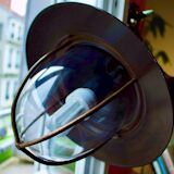 Glass and metal hanging lamp - Massive