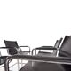 Ensemble de 4 chaises visiteur Matteo Grassi en cuir/chrome, chaises cantilever, 1970.