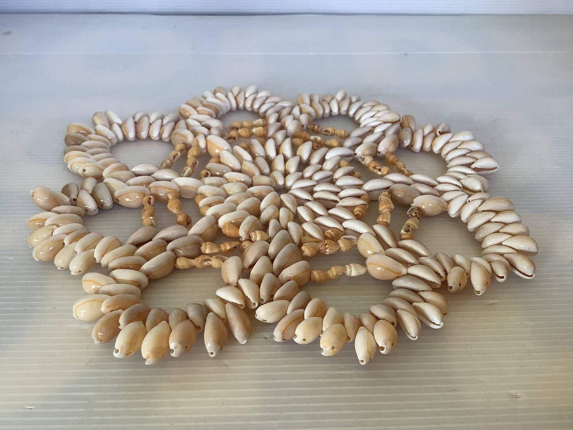 Trivet made of seashells