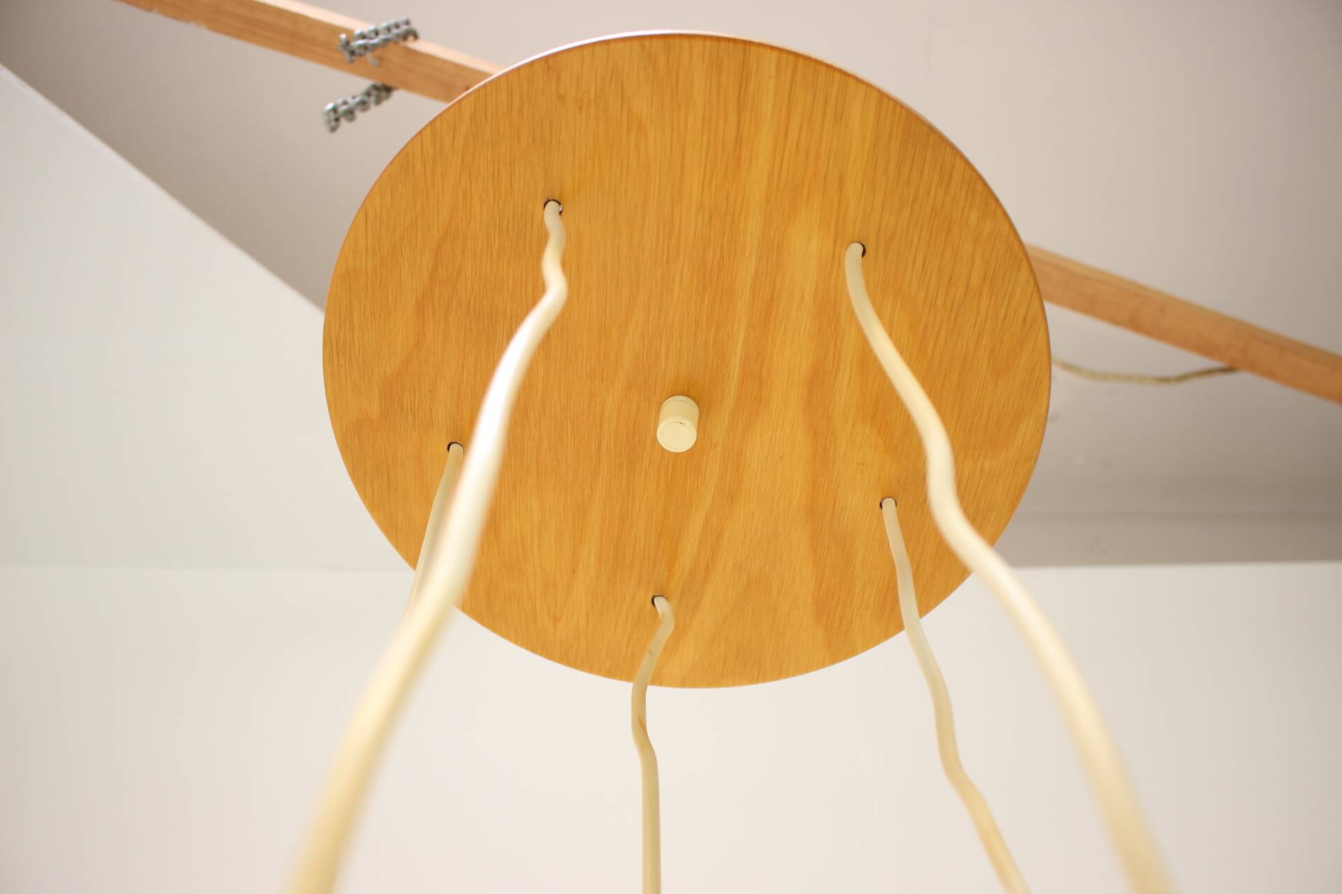 1970s Cascade Chandelier with Plastic Shades, Czechoslovakia