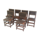 a set of six leather chairs and nails