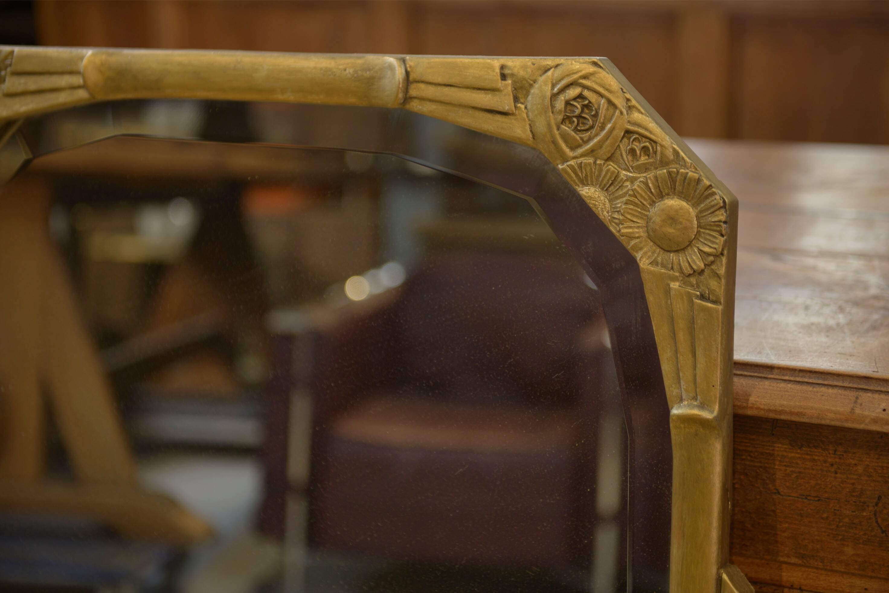 Miroir art déco verre biseauté 1930’s