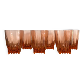 6 verres Rosaline vintage « art déco »