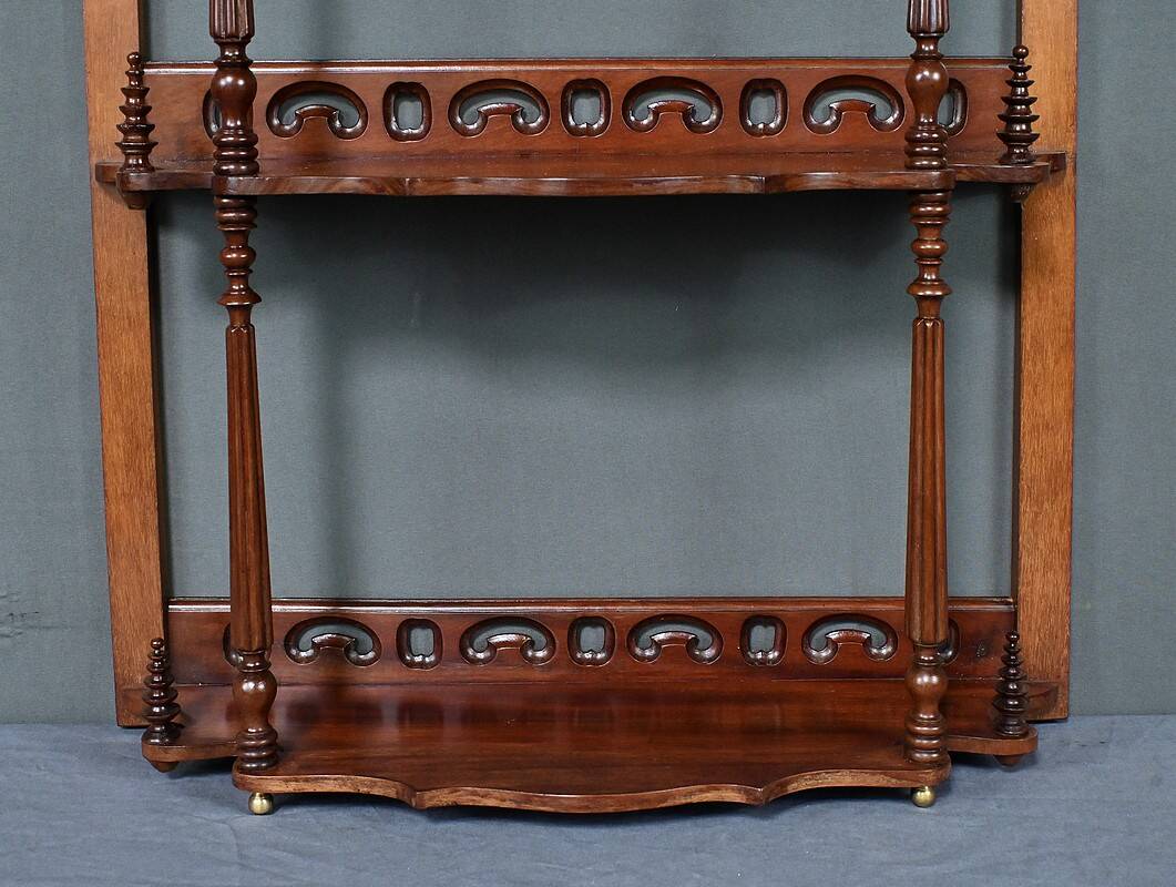 Mahogany Wall Shelf, Louis-Philippe Period – Mid-19th Century