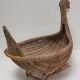 Zoomorphic basket bird, wicker braided vintage