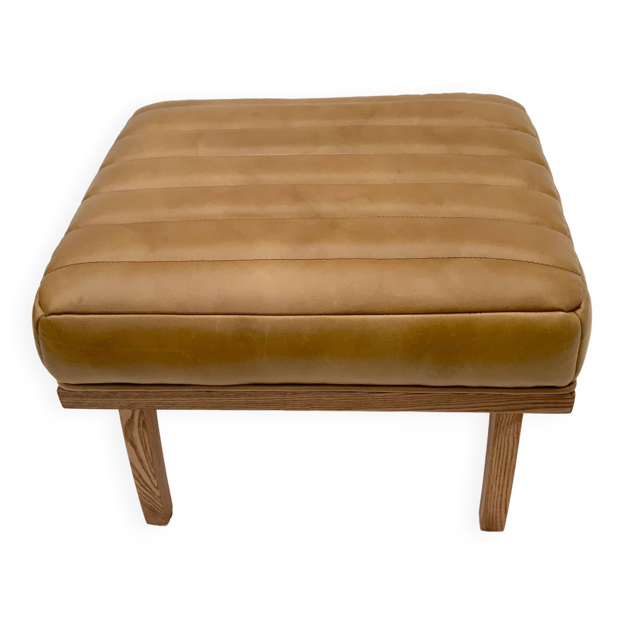 Leather Relaxing Stool/Footstool/ Tray/Side Table