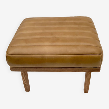 Leather Relaxing Stool/Footstool/ Tray/Side Table