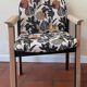 Autumn Printed Wood Armchair