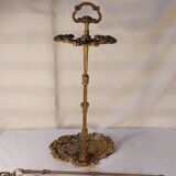 Gilded brass fireplace servant 2 elements