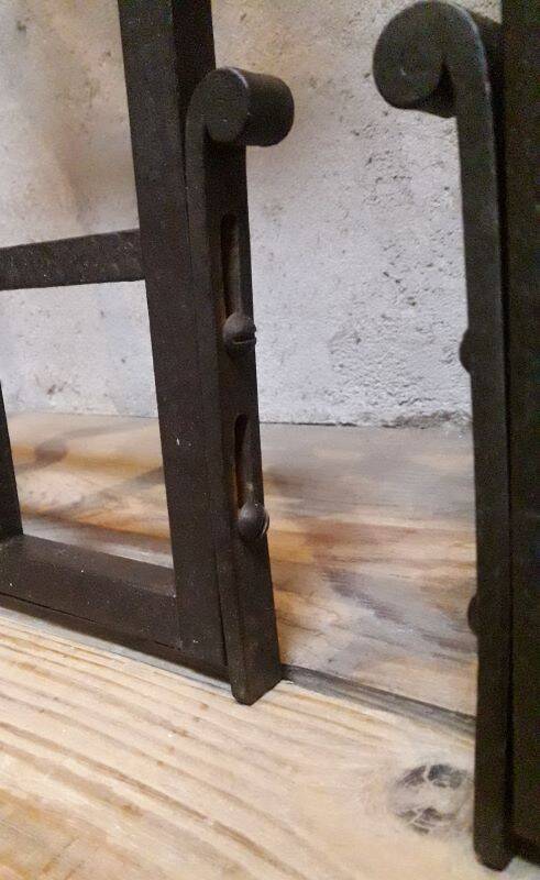 Old wrought iron gate and door grilles 20th century Art Deco