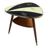 Triangular glass table from the 1960s