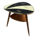 Triangular glass table from the 1960s
