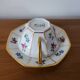 Limoges Porcelain Cup with Decor of Barbel Fish and Roses