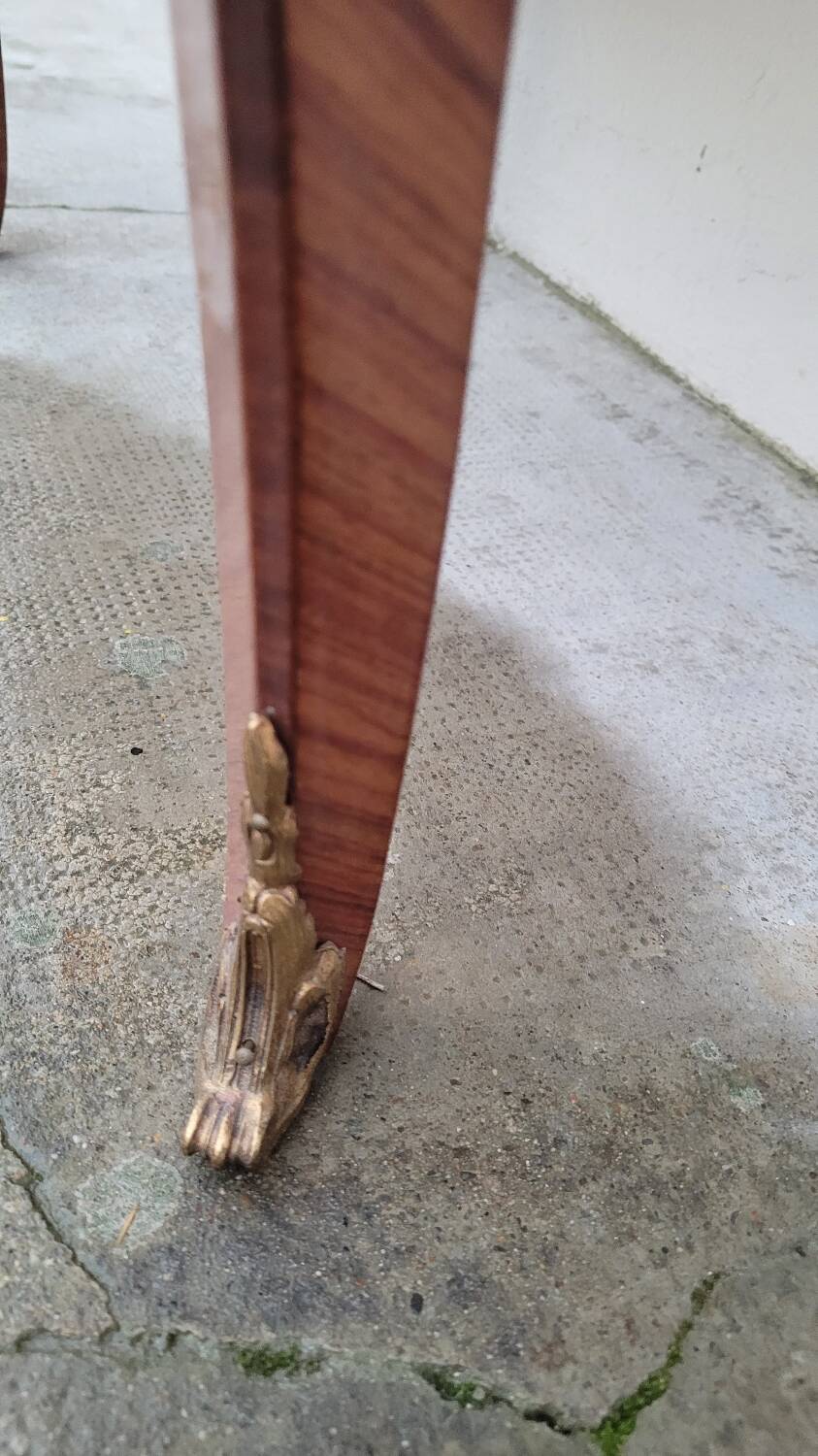 Louis XV Style Commode Stamped in Richly Decorated Rosewood Marquetry