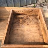 Antique farmhouse table with 3 drawers