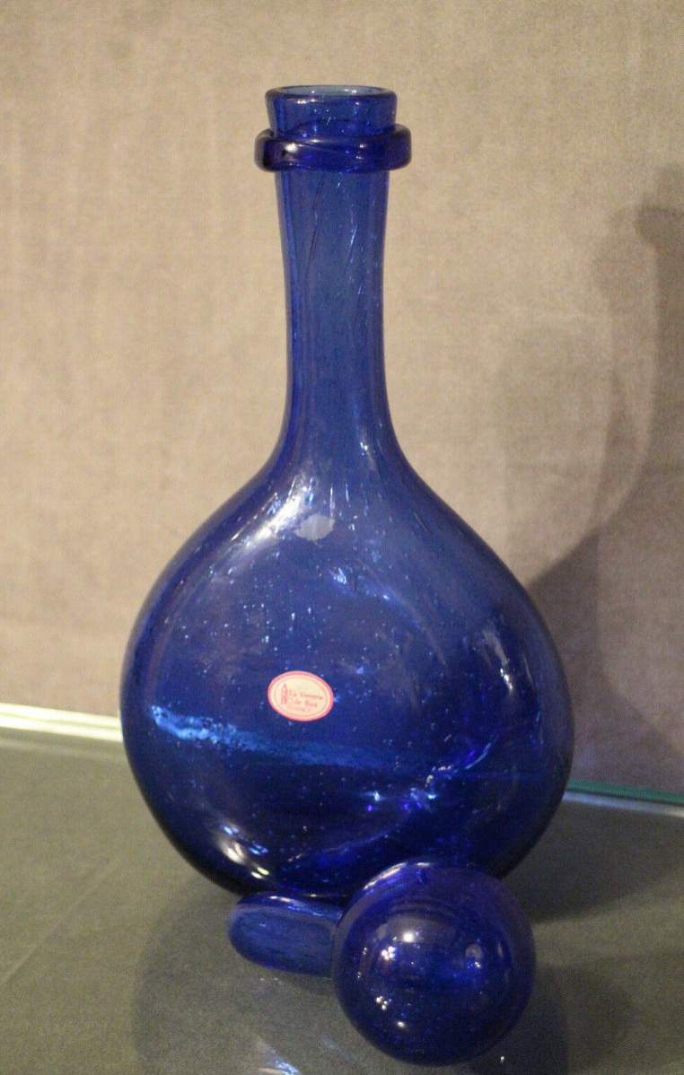 Biot's blue tinted glass bottle bottle