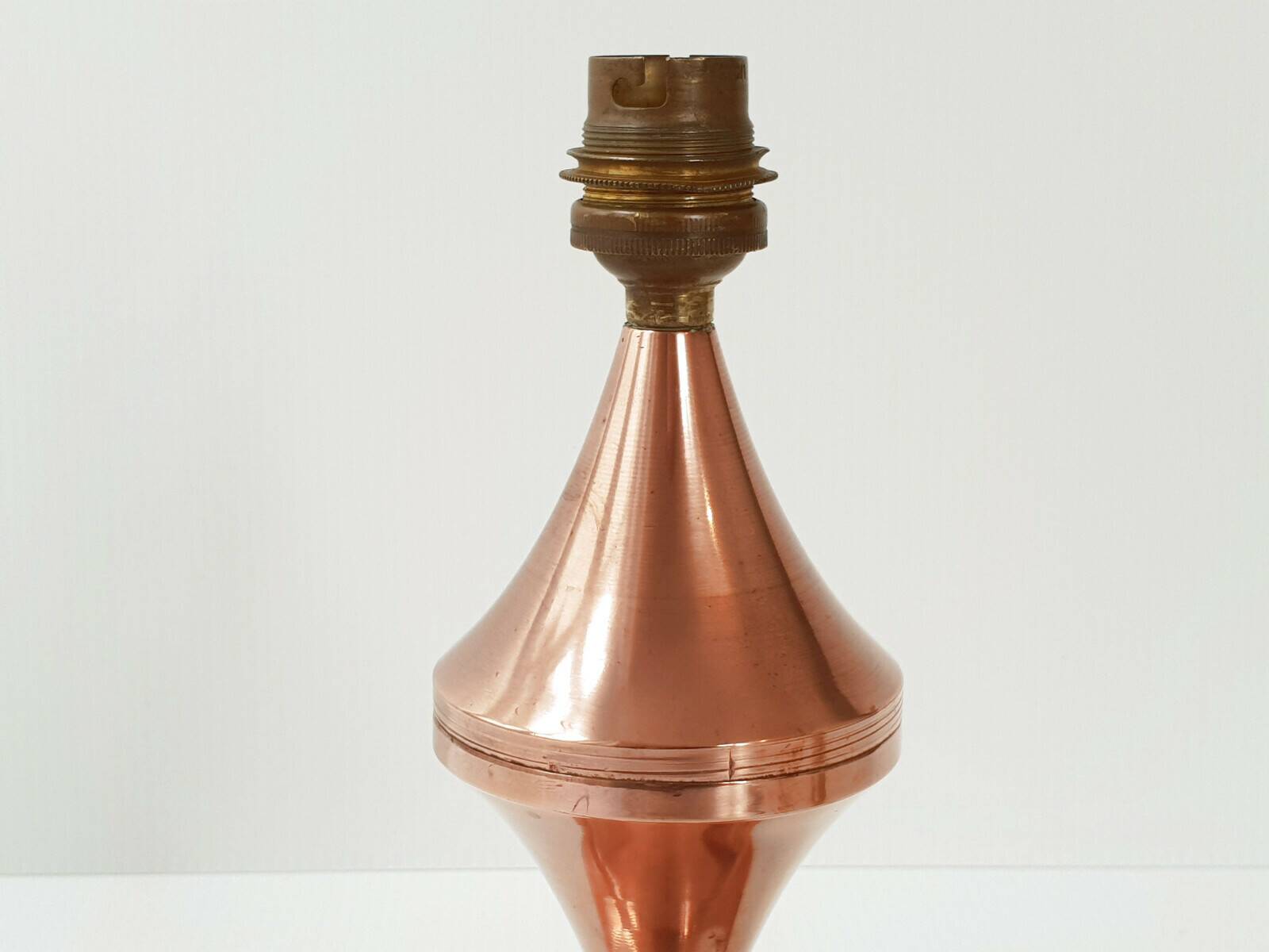 DIABOLO TABLE LAMP 1950 VINTAGE IN SOLID BRASS 50S 1950S 1950S YEARS