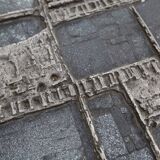 Table basse brutaliste signée à la main par Pia Manu, années 1960