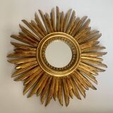 Vintage sun mirror 32 x 32cm, 1950s