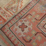 Handwoven antique turkish carpet, classic wool rug- 145x220cm