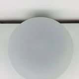 Erco round opaline wall light from the 1960s