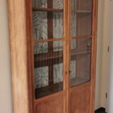 Vitrine vaisselier en chêne