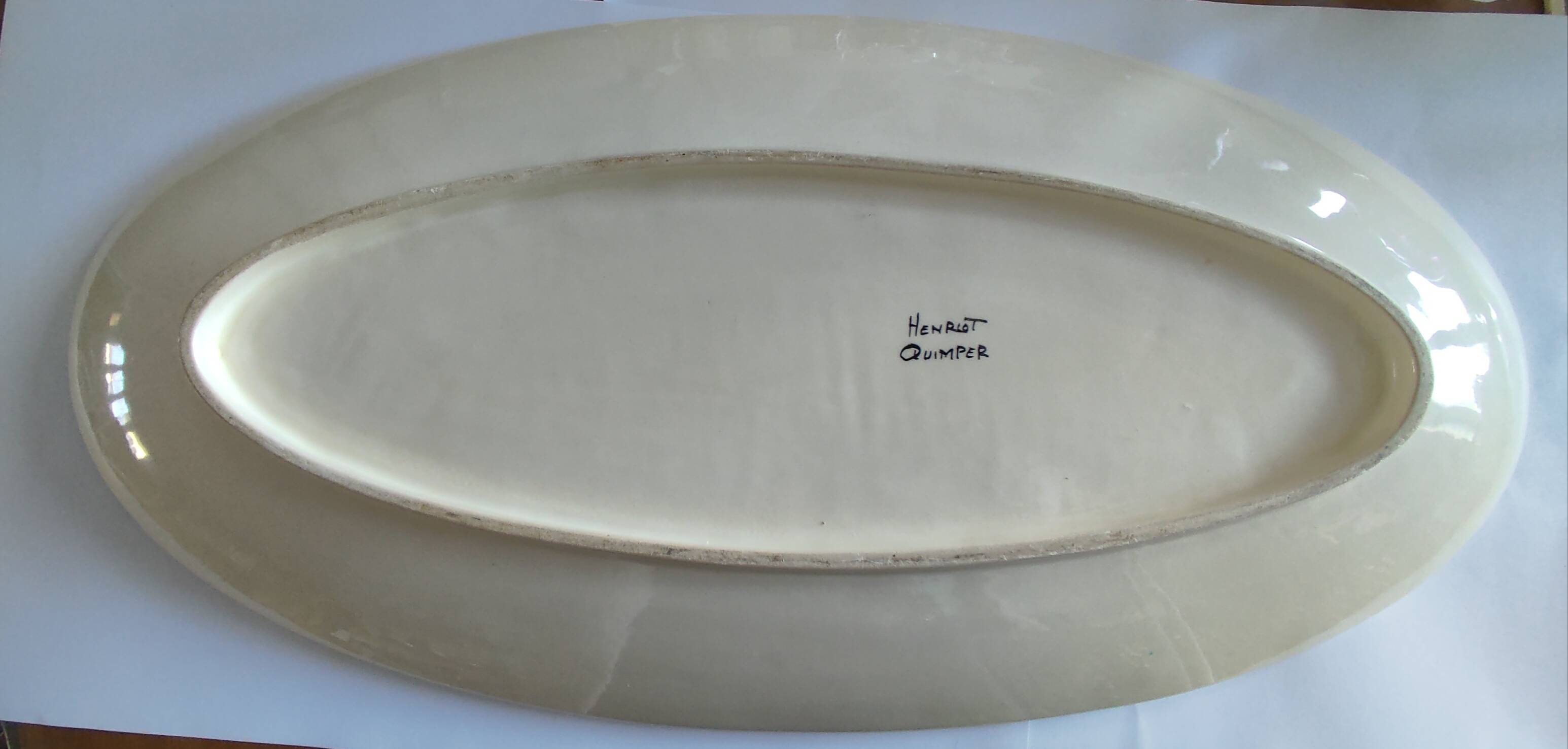 Henriot Quimper serving dish