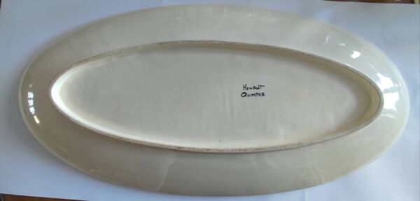 Plat de service Henriot Quimper